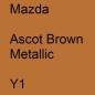 Preview: Mazda, Ascot Brown Metallic, Y1.